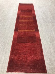 Loribaft Tappeto 290x70 Rosso (Iran) Annodato A Mano