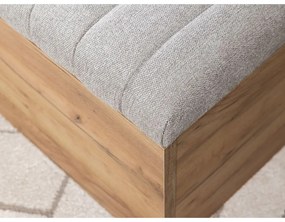 Panca in grigio chiaro e colore naturale Oceane - Bobochic Paris