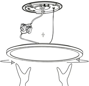 Eglo 900091 - LED RGBW Plafoniera dimmerabile ROVITO-Z LED/14,6W/230V nero
