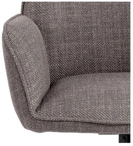 Set di sedie da pranzo grigio chiaro in imbottito con braccioli 2 pz Glenda – Actona