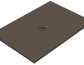 Piatto doccia in ceramica extra slim caffè L 90 x L 80 cm