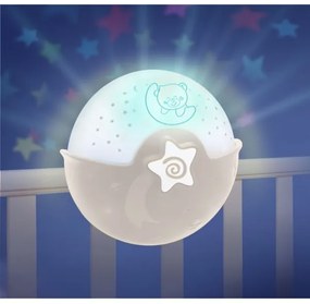 Infantino - Lampada per bambini piccola con proiettore 3xAA grigio