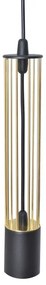LED Lampadario a sospensione con filo BARS 3xGU10/4,8W/230V nero/oro