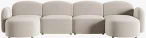 Divano 6 posti Blair in velluto - L354 cm