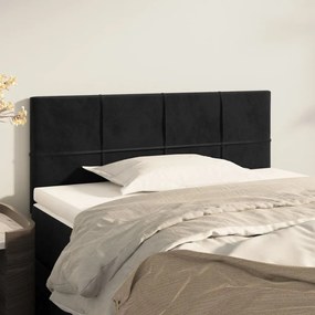 Testiera Nera 100x5x78/88 Cm İn Velluto /