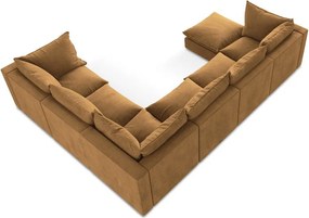 Divano angolare color terracotta (con penisola a destra/a U) Manao – Makamii