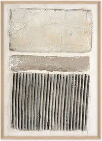 Quadro su tela incorniciato dipinto a mano Art Structure I