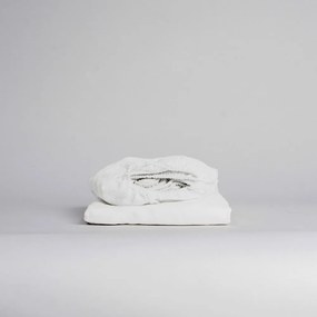 Lenzuolo bianco in lino con angoli 160x200 cm - Linen Tales