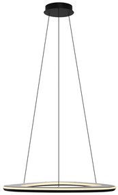 Lampada a sospensione di design nera dimmerabile a 3 livelli - Organico