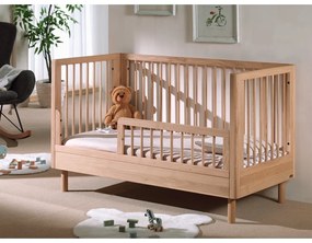 Lettino di colore naturale in rovere massiccio 70x140 cm Forrest – Vipack