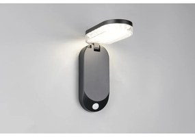Illuminazione esterna LED con alimentazione a pannelli solari con sensore di movimento da parete (altezza totale 26 cm) Lagoas – Trio