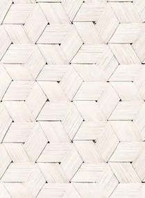 Rebel Walls Carta da parati panoramica Birch Bark Braids - White