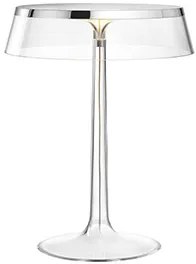 Flos Bon Jour Lampada Da Tavolo 41 cm a luce diffusa cromo con corona trasparente