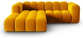 Divano angolare giallo ad angolo sinistro Lupine - Micadoni Home