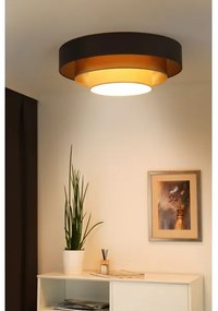 Duolla - Plafoniera LED LUNETA LED/26W/230V diametro 60 cm 4000K marrone/oro