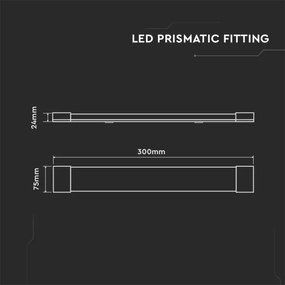 Lampada LED sottopensile SAMSUNG CHIP LED/10W/230V 6500K 30 cm