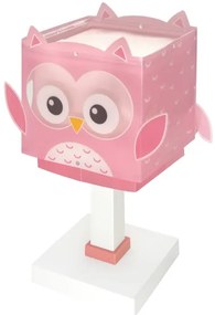 Dalber 64481N - Lampada da comodino LED per bambini LITTLE OWL 1xG4/4W/230V rosa