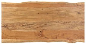 Tavolo da pranzo 140x70x76 cm in legno massello di acacia