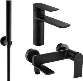 Mexen Zero R70 set vasca, nero - 71103R70-70