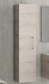 Composizione lavabo bagno con mobile 60 cm, colonna e specchio EL-60B - KAMALU
