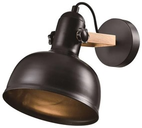 Lampada da parete in metallo nero Reno - Candellux Lighting