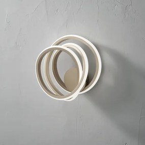 Lampada applique 23x17 cm GOLDEN in metallo verniciato Oro a LED