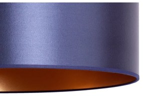 Duolla - Lampadario a sospensione con filo CANNES 1xE27/15W/230V diametro 45 cm blu/rame