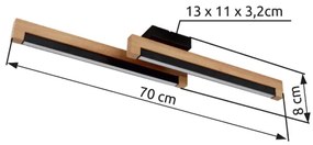 Globo 67849D - Plafoniera LED STARLA LED/12W/230V