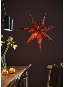 Decorazione luminosa rossa con motivo natalizio ø 75 cm Embla - Markslöjd
