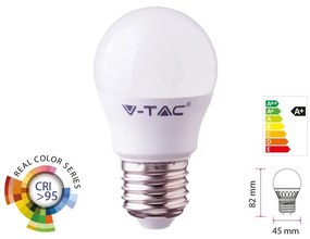 Lampada A Led E27 CRI 95 G45 5,5W 470LM Caldo 2700K Forma Sfera Bulbo Pallina SKU-7491