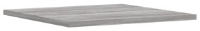 Mensole parete 4pz grigio sonoma 40x40x1,5cm legno multistrato