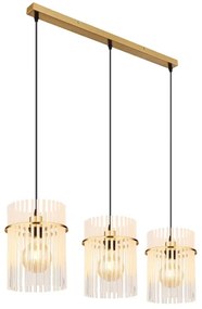 Globo 15698-3HM - Lampadario a sospensione con filo GORLEY 3xE27/60W/230V oro