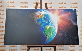 Stampa su tela – Pianeta Terra blu