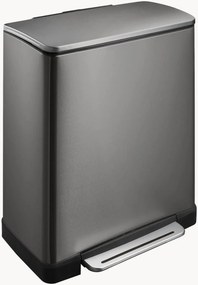 Pattumiera con pedale E-Cube, 28 + 18 L