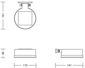 Philips - Applique a LED solare VYNCE LED/1,5W/3,7V 1500 mAh IP44