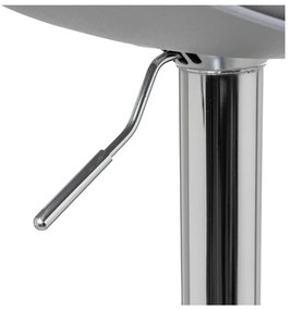 Sgabelli da bar grigi ad altezza regolabile in similpelle in set di 2 (altezza seduta 56,5 cm) - Casa Selección