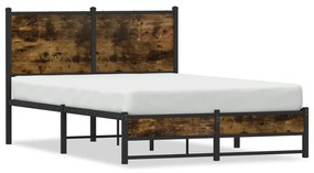 Giroletto Senza Materasso İn Metallo Rovere Fumo 120x190 Cm /