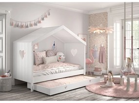 Cassetto bianco sotto il letto per bambini 90x200 cm Amori - Vipack