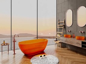 Vasca da bagno freestanding traslucida 292L 160 x 72 x 56 cm Arancione Resina - SPAVO
