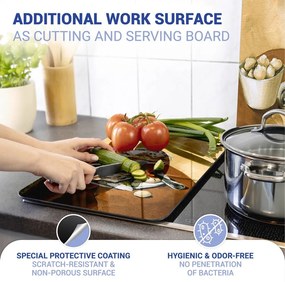 Set di 2 coperchi in vetro per fornelli Coffee - Wenko