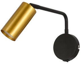 Lampada da muro TINA 1xGU10/15W/230V nero/oro