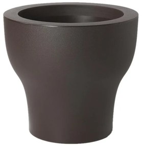 Vaso per piante e fiori FIT PLASTECNIC in polietilene nero H 50 cm Ø 80 cm