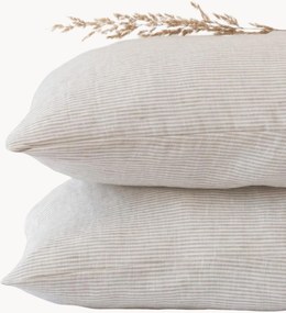 Copricuscino in lino Natural Stripes