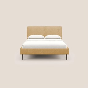 Isotta letto imbottito completamente sfoderabile in morbido tessuti impermeabile T10 giallo
