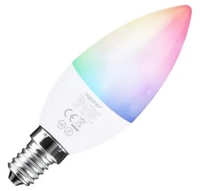 Lampadina LED E14 4W RGB+CCT Dimmerabile Colore RGB+CCT
