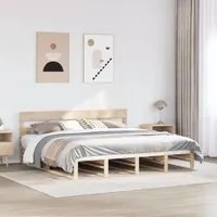 Letto senza Materasso 180x200 cm in Legno Massello di Pino 3302303