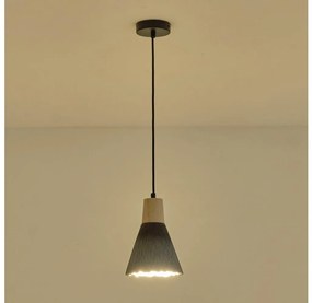 Lampadario a sospensione con filo 1xE27/15W/230V grigio