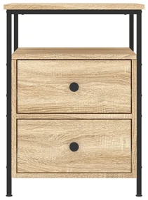 Comodino rovere sonoma 44x45x60 cm in legno multistrato