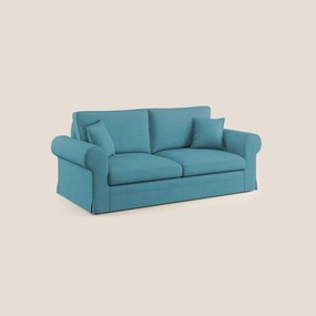 Lady divano classico in piuma d'oca realizzato con tessuto impermeabile T02 azzurro