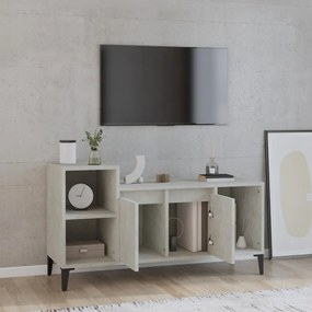 Mobile per tv grigio cemento 100x35x55 cm legno multistrato